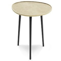 Tanner Metal Side Table In Gold
