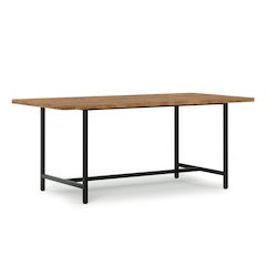 Campbell Dining Table In Burnt Wax