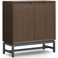 Banting Solid Hardwood Medium Storage Cabinet In Walnut Brown