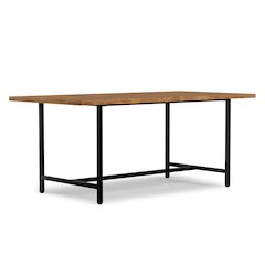 Campbell Dining Table In Burnt Wax