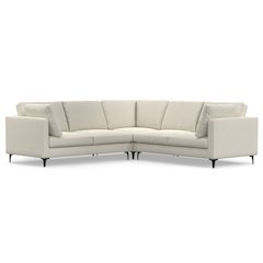 Ava Corner Sectional In Tightly Woven Performance Fabric