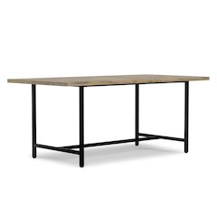Campbell Dining Table In Grey Wash