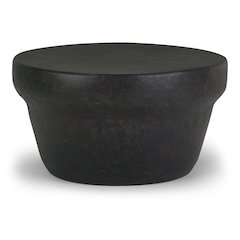 Garvy Metal Coffee Table In Rustic Bronze