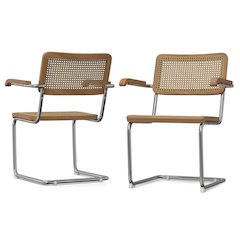 Madalyn Dining Arm Chair ( Set of 2 ) in Natural Rattan