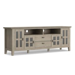 72 Inch Tv Media Stand In Distressed Grey For Tvs Up To 80 Inches