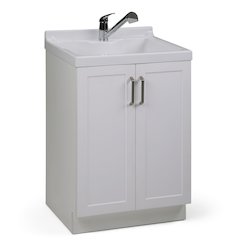 Kyle  All-in-One 24-inch ABS Utility Sink & Cabinet
