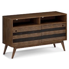 Tv Stand In Rustic Natural Aged Brown For Tvs Up To 60 Inches