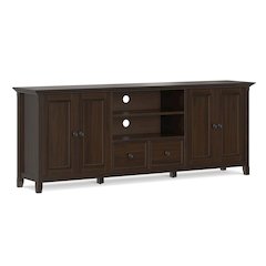 Amherst 84 inch Wide Solid Wood Transitional TV Stand For TVs up to 90 inches