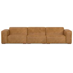 Rex 3-Seater Modular Sofa In Genuine Leather