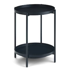 Monet Metal End Table In Black