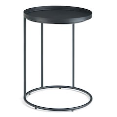Monet Metal Side Table In Black