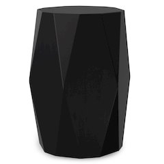 Judson 15 Inch Wide Solid Mango Contemporary End Table In Black