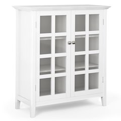 Acadian Solid Wood Medium Storage Cabinet In White