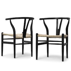 Hershey Dining Chair (Set of 2) in Black