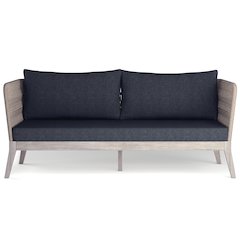 Santiago SOLID ACACIA WOOD Outdoor Sofa in Slate Grey