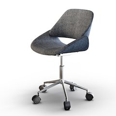 Malden Swivel Adjustable Executive Computer Office Chair In Grey