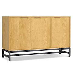Banting 3 Door Sideboard Buffet In Natural Oak