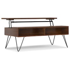 Hunter Lift Top Coffee Table In Walnut Veneer