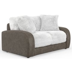 Snowball Loveseat in White Color