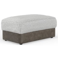 Snowball Ottoman in White Color
