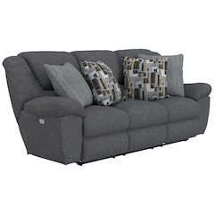 Trifecta Power Reclining Sofa with 3 Reclining Seats and Drop Down Table