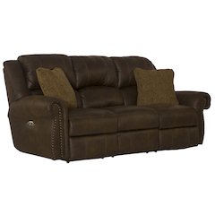 Pickett Power Reclining Sofa with Power Adjustable Headrest