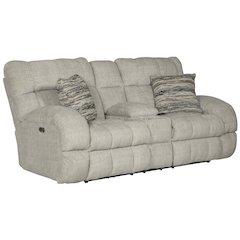 Ashland Power Lay Flat Reclining Console Loveseat