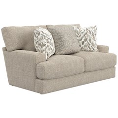 Brett Loveseat with Cuddler Cushions in Brown Color