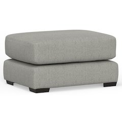Hyde Park Ottoman in Grey Color