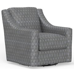 Hyde Park Swivel Chair in Grey Color