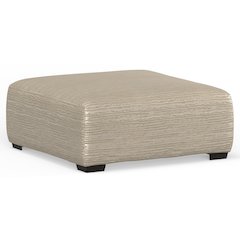 Hyde Park Cocktail Ottoman in Brown Color
