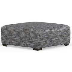 Hyde Park Cocktail Ottoman in Grey Color