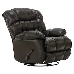 Pendleton Leather Chaise Swivel Glider Recliner
