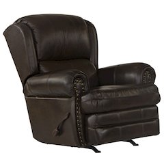 Roberto Italian Leather Match Rocker Recliner