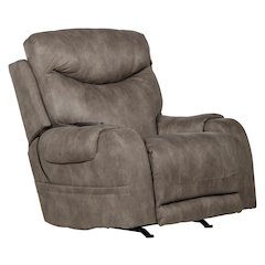 Recharger Power Rocker Recliner with Power Adjustable Headrest & Lumbar