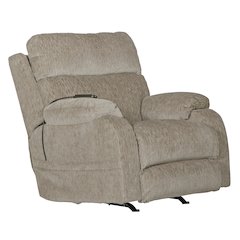 Refresher Power Rocker Recliner with Power Adjustable Headrest & Lumbar