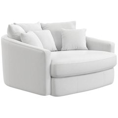 Matty Cuddle Chaise in White Color
