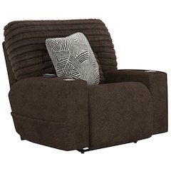 Zen Zero Gravity Power Recliner, Adjustable Headrest & Lumbar in Chocolate color
