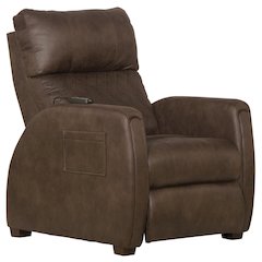 Relaxer Power Lay Flat Recliner with Power Adjustable Headrest and Lumbar