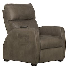 Relaxer Power Lay Flat Recliner with Power Adjustable Headrest and Lumbar