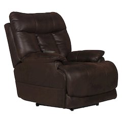 Anders Power Lay Flat Recliner with Power Headrest, Power Lumbar, Heat & Massage