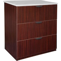 Legacy Stand Up Lateral File (w/o Top)- Mahogany
