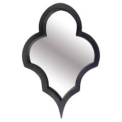 Geneva 23x34 Black Wood Frame Mirror