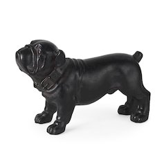 Hugo 5L x 13W Black Resin Bulldog