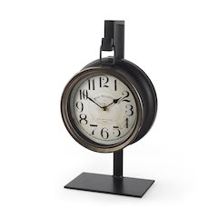 Taxz Metallic Brown Metal Hanging Table Clock
