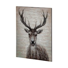 White Tail II 48x60 Deer Original Hand Painted on Wood Oil Painting