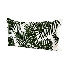 Boyle II 13 x 21 Green Tropical Palm Leaf Decorative Pillow Cover