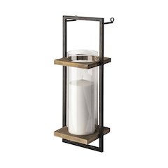 Milton Rustic wall mounted candle holder