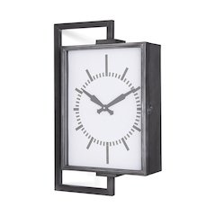 Hagar Rectangular Large Industrial Wall Clock