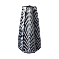 Bashir II Large Dark Navy Gloss Ceramic Vase